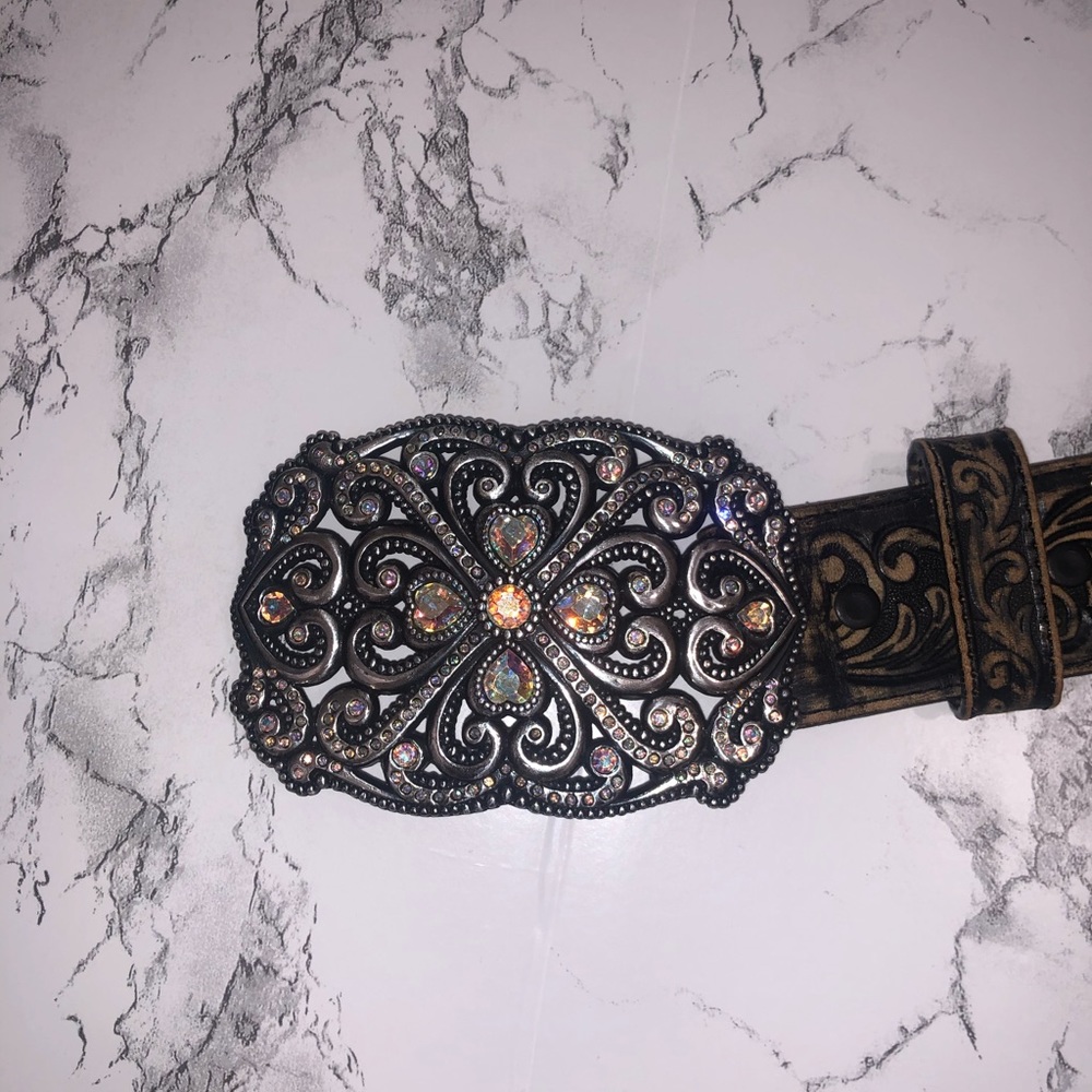 Western Belt w/ Bling buckle